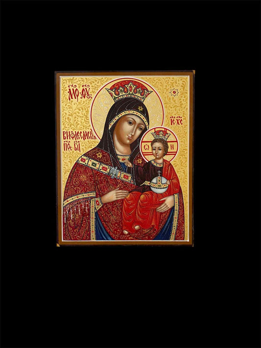 Virgin Mary of Bethlehem hand painting