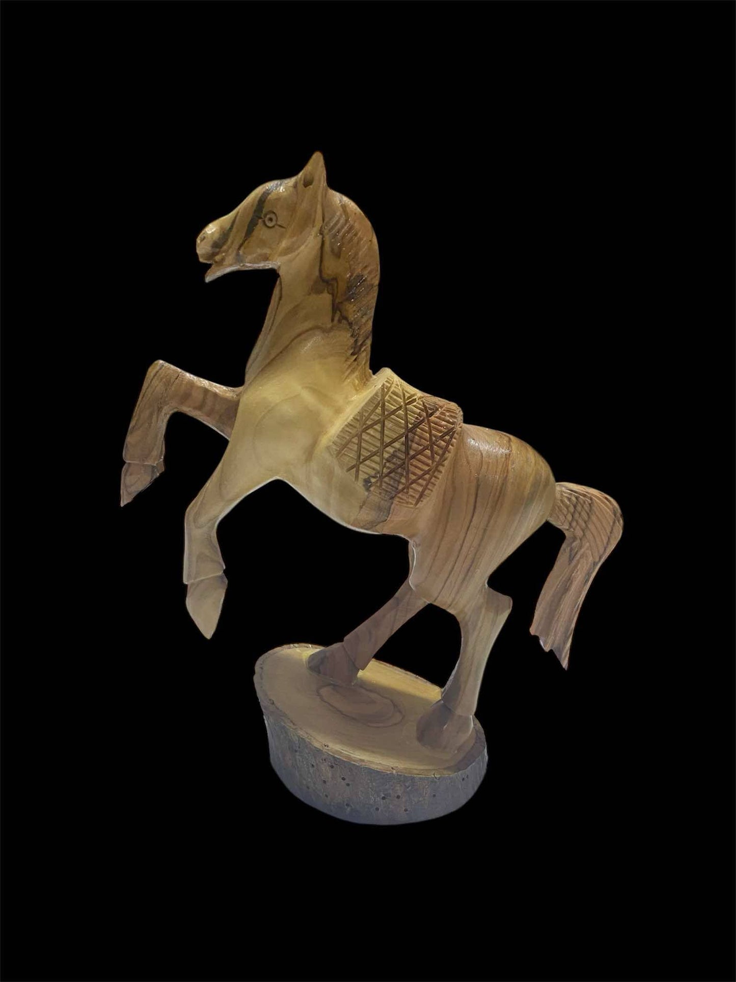 olive wood horse