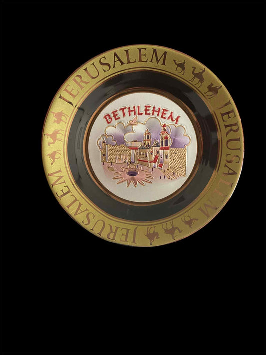 A wall hanging Bethlehem plate