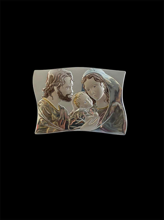Holy Family silver icon